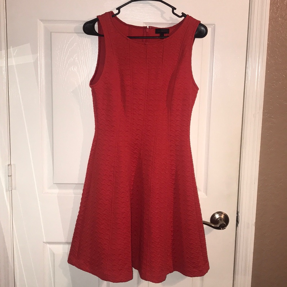 The Limited Coral Fitted Dress